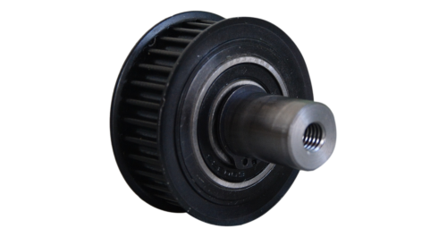 Idler pulley with long shaft