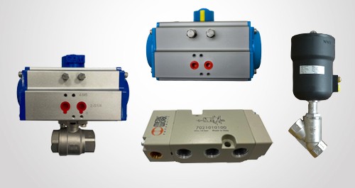 Ball, pneumatic valves and accessories